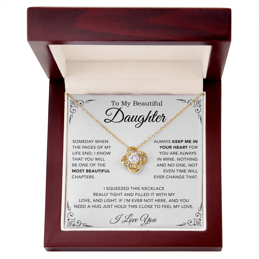 To My Daughter Necklace, Gift from Mother Father Daughter, Christmas Gift 5_12