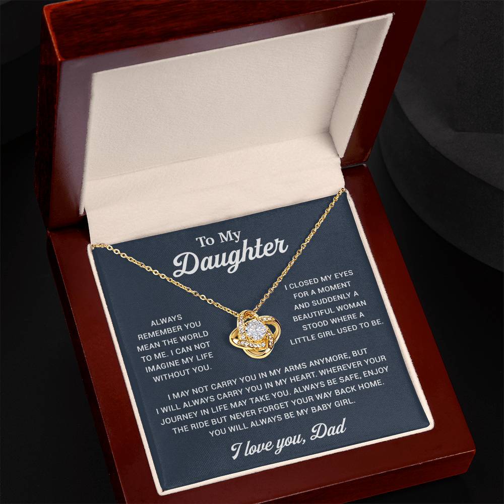 To My Daughter Necklace, Gift for Daughter from Dad, Father Daughter Necklace 2_12