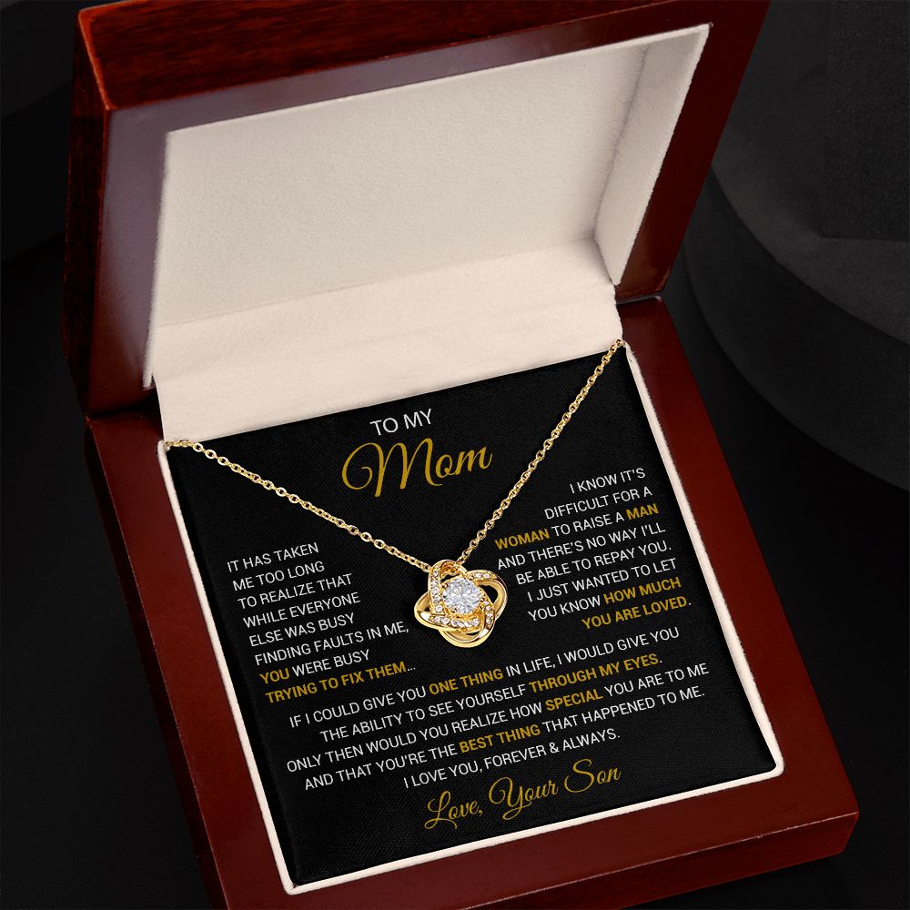To My Mom Necklace, Mama, Gift From Son For Birthday, Mother 's Day Gift