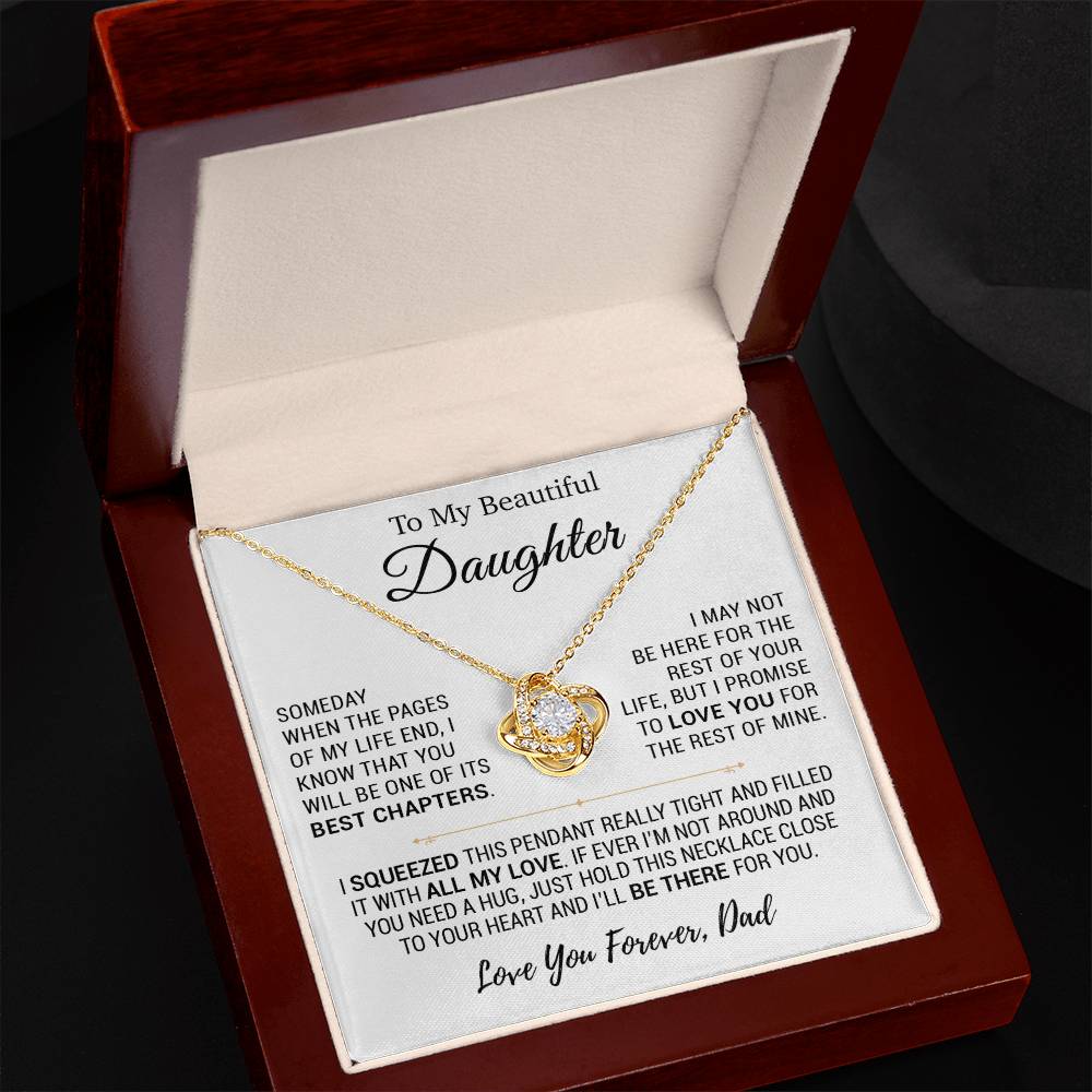To My Daughter Necklace, Daughter Father Necklace, Daughter Gift From Dad 13_10