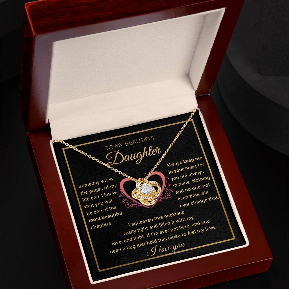 To My Daughter Necklace, Daughter Gift from Dad, Mom, Daughter Birthday Gift