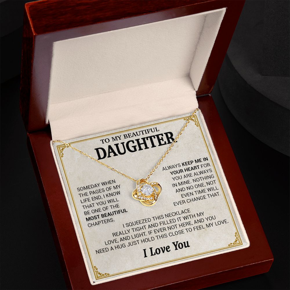 To My Daughter Necklace, Daughter Gift from Dad, Mom, Daughter Birthday Gift