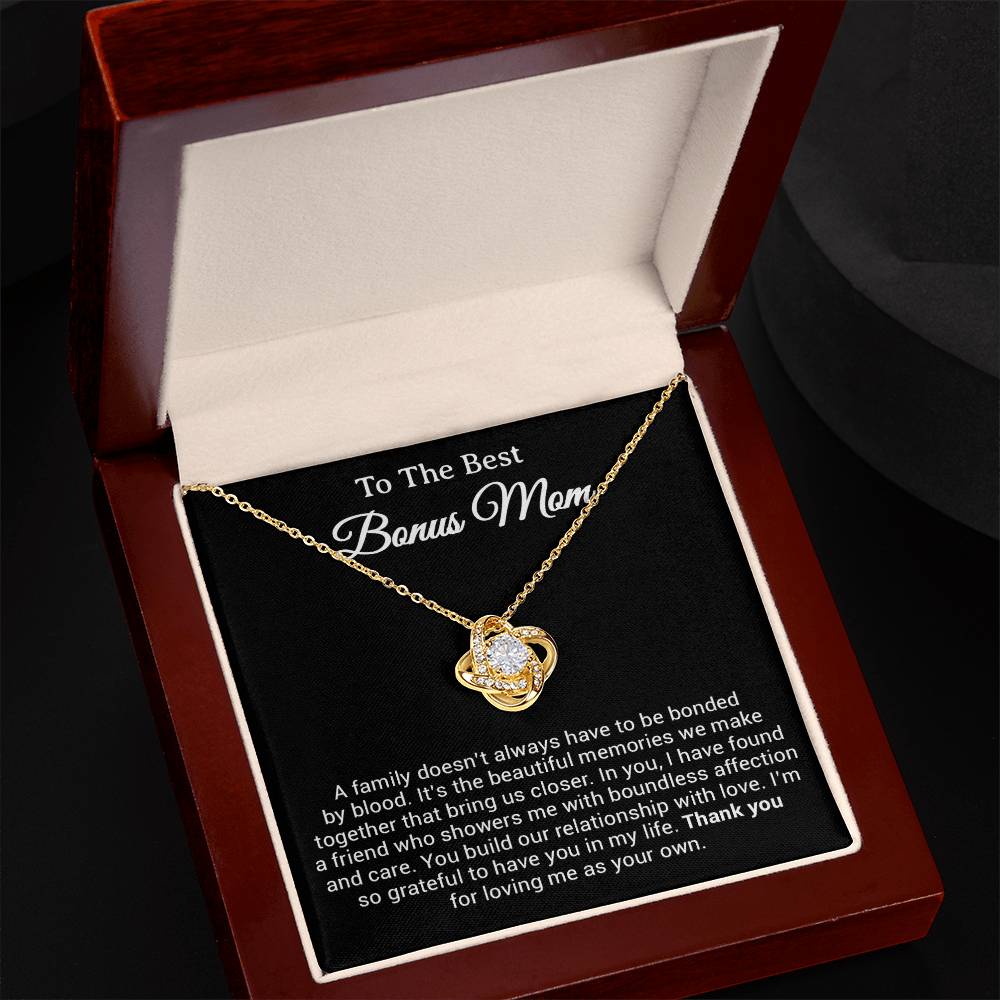 To My Bonus Mom Necklace, Gift from Daughter Son, Step Mom Gift, Mother's Day