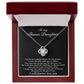To My Bonus Daughter Necklace, Gift for Bonus Daughter, Step Daughter Birthday