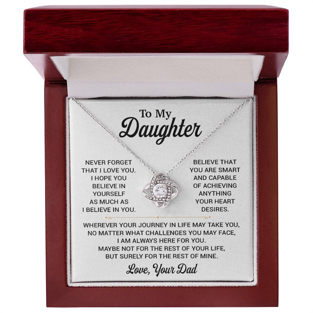 To My Daughter Necklace, Daughter Father Necklace, Daughter Gift From Dad 8_11