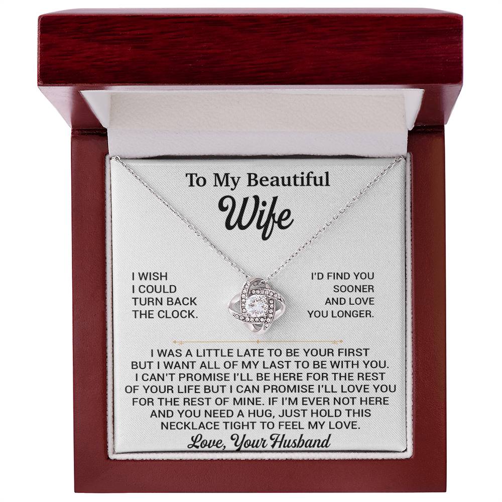 To My Beautiful Wife Necklace, Gift From Husband, Anniversary Gifts For Wife