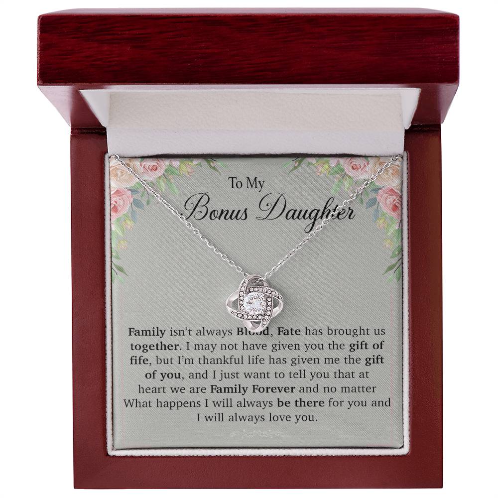 To My Bonus Daughter Necklace, Gift For Daughter, Step Daughter, Christmas Gift