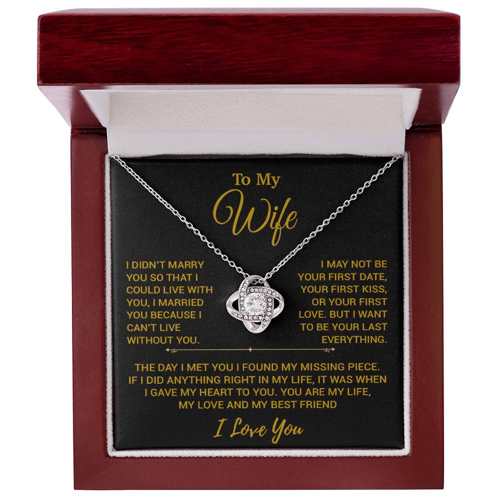 To My Wife Necklace, Christmas Gifts For Women, Anniversary Gift For Wife 16_11_Gold