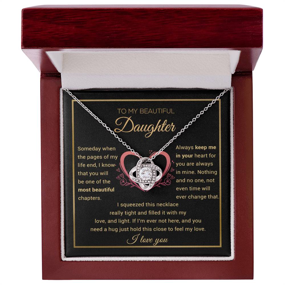 To My Daughter Necklace, Daughter Gift from Dad, Mom, Daughter Birthday Gift