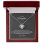 To My Daughter Heart Pendant Necklace - Daddy's Little Girl
