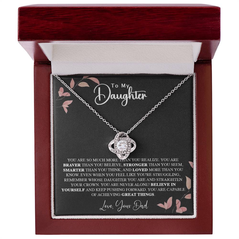 To My Daughter Love Knot Your Dad