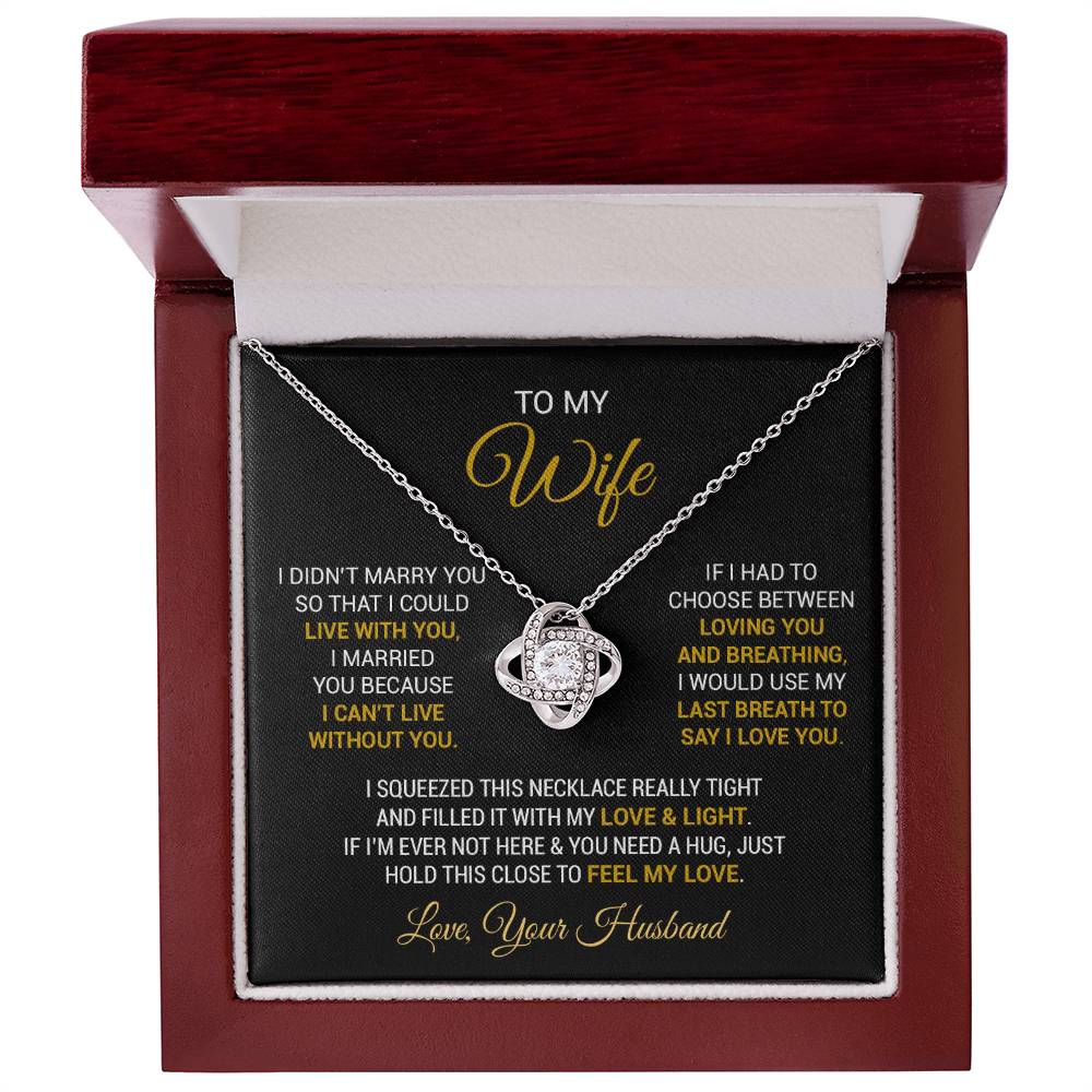 To My Wife Necklace, Wife Gift From Husband, Wife Husband Necklace, Mother Day