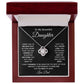 To My Daughter Necklace, Gift for Daughter from Dad, Father Daughter Necklace 26_2_Black