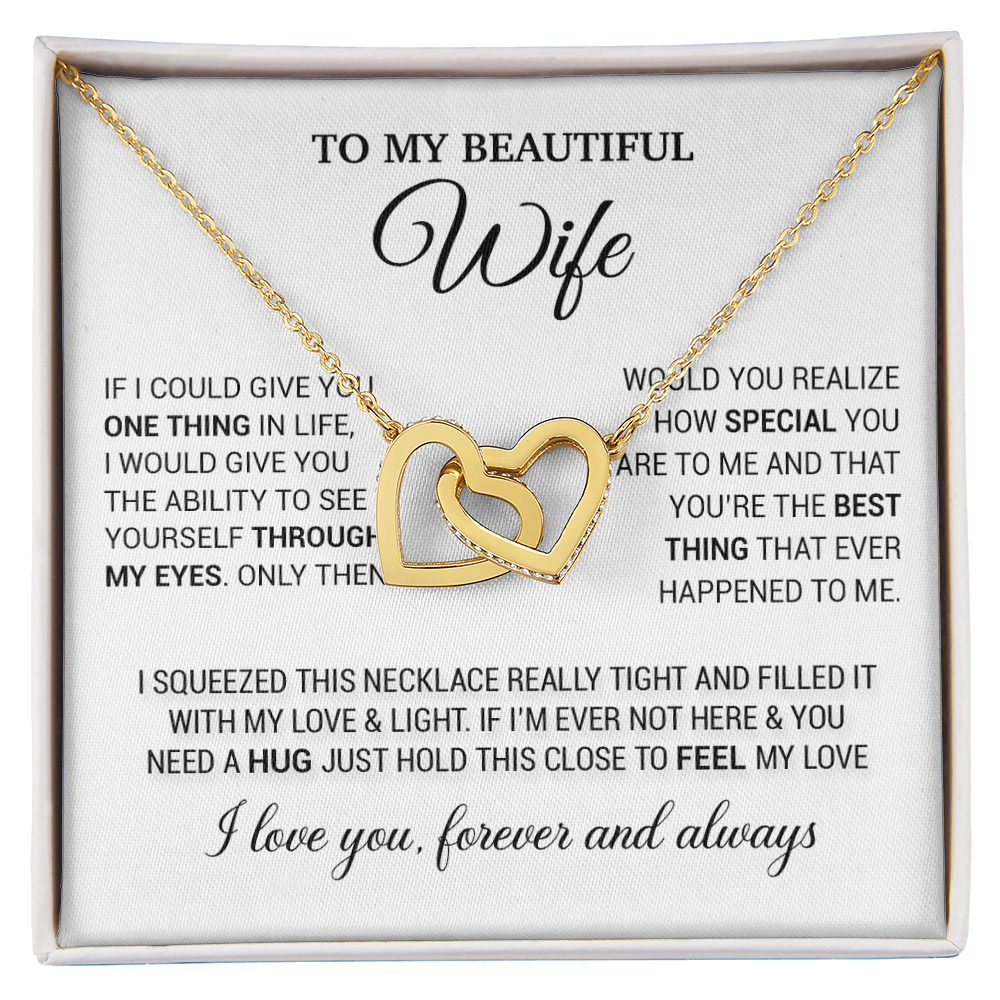 To My Wife Necklace, Necklace For Wife From Husband, Birthday Gifts