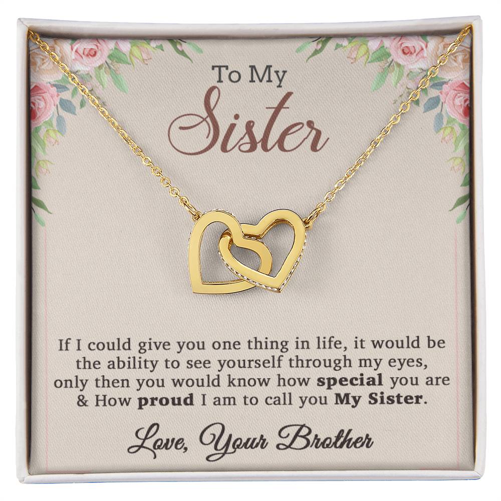 To My Sister Necklace, Brother to Sister, Birthday gift For Sister from Brother 7_12