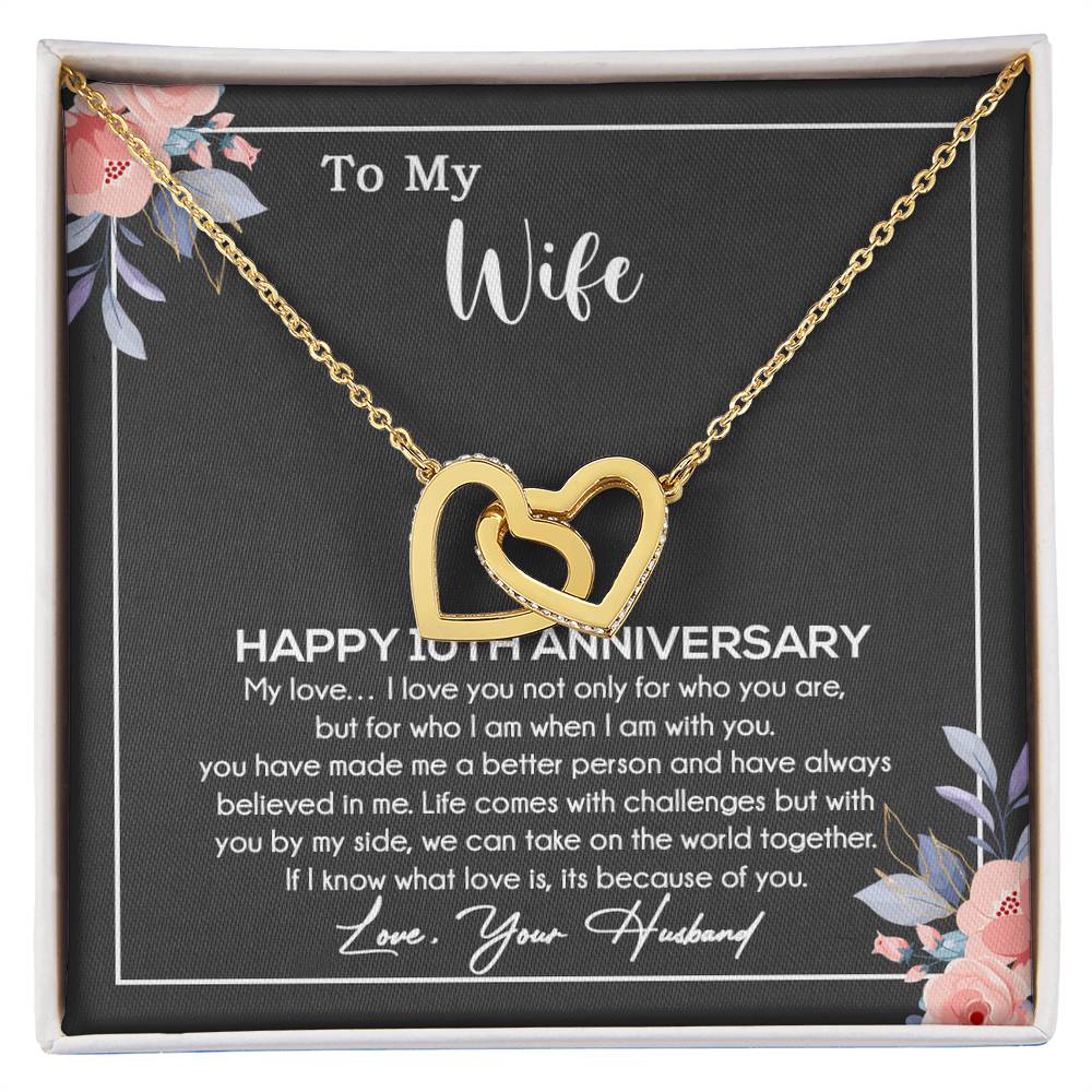 10th Anniversary Gift For Wife Necklace, 10 Year Anniversary, 10th Wedding Gift
