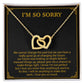 I'm Sorry Necklace Gifts, Apology Gifts For Her, Forgiveness Gift, Wife Gift