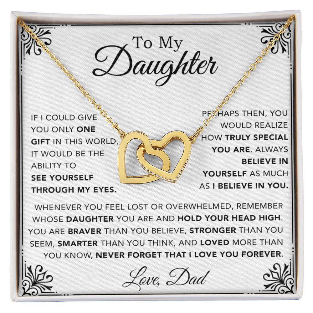To My Daughter Necklace, Gift for Daughter from Dad, Father Daughter Necklace 1_12