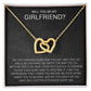Girlfriend Proposal Necklace, Girlfriend Proposal Gift, Be My Girlfriend Gift
