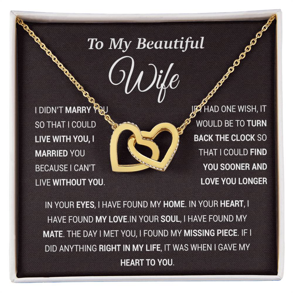 To My Wife Necklace, Gift For Wife, Anniversary Gift For Wife, Christmas Gift 28_11_Tim