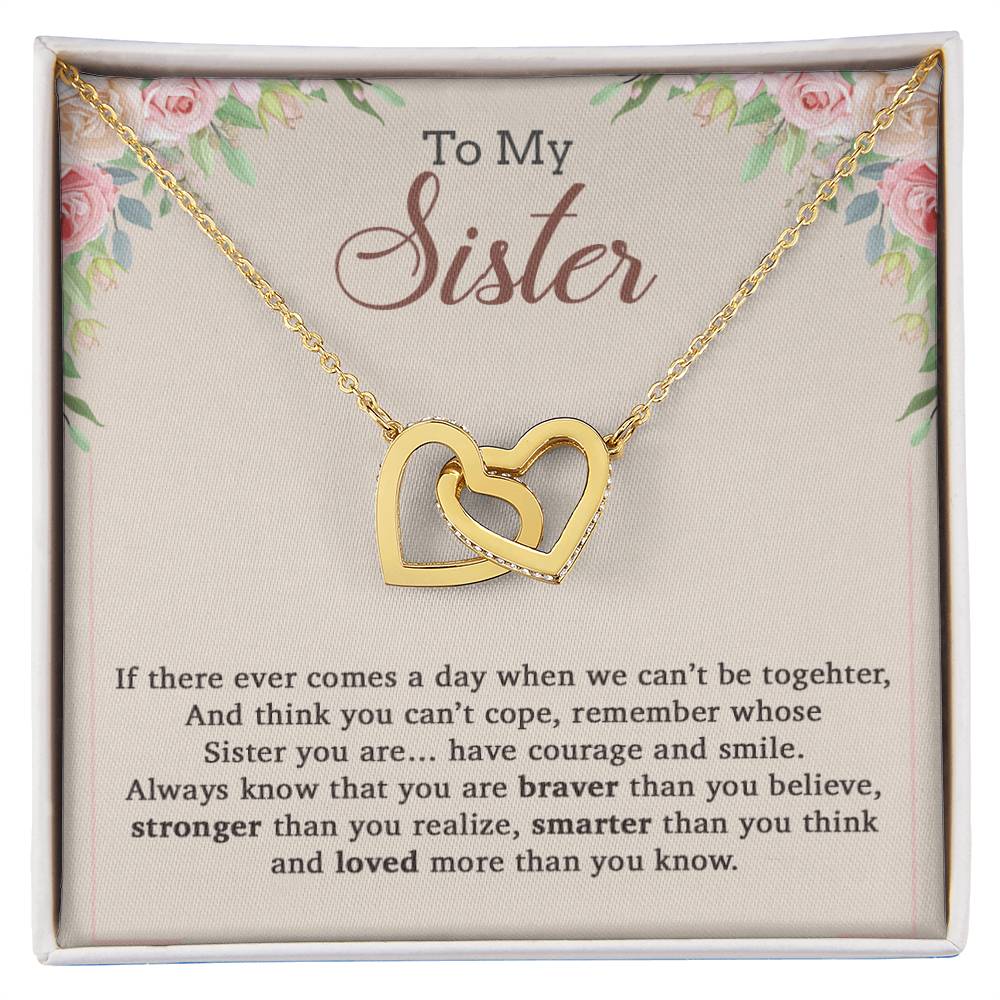 To My Sister Necklace, Brother to Sister, Birthday gift For Sister from Brother 9_12