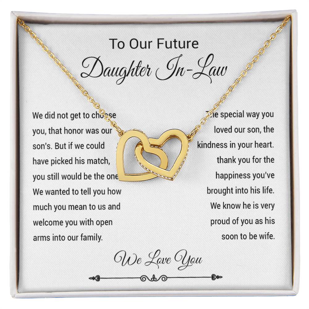 To Our Future Daughter In Law Necklace, Daughter In Law Into Family, Wedding