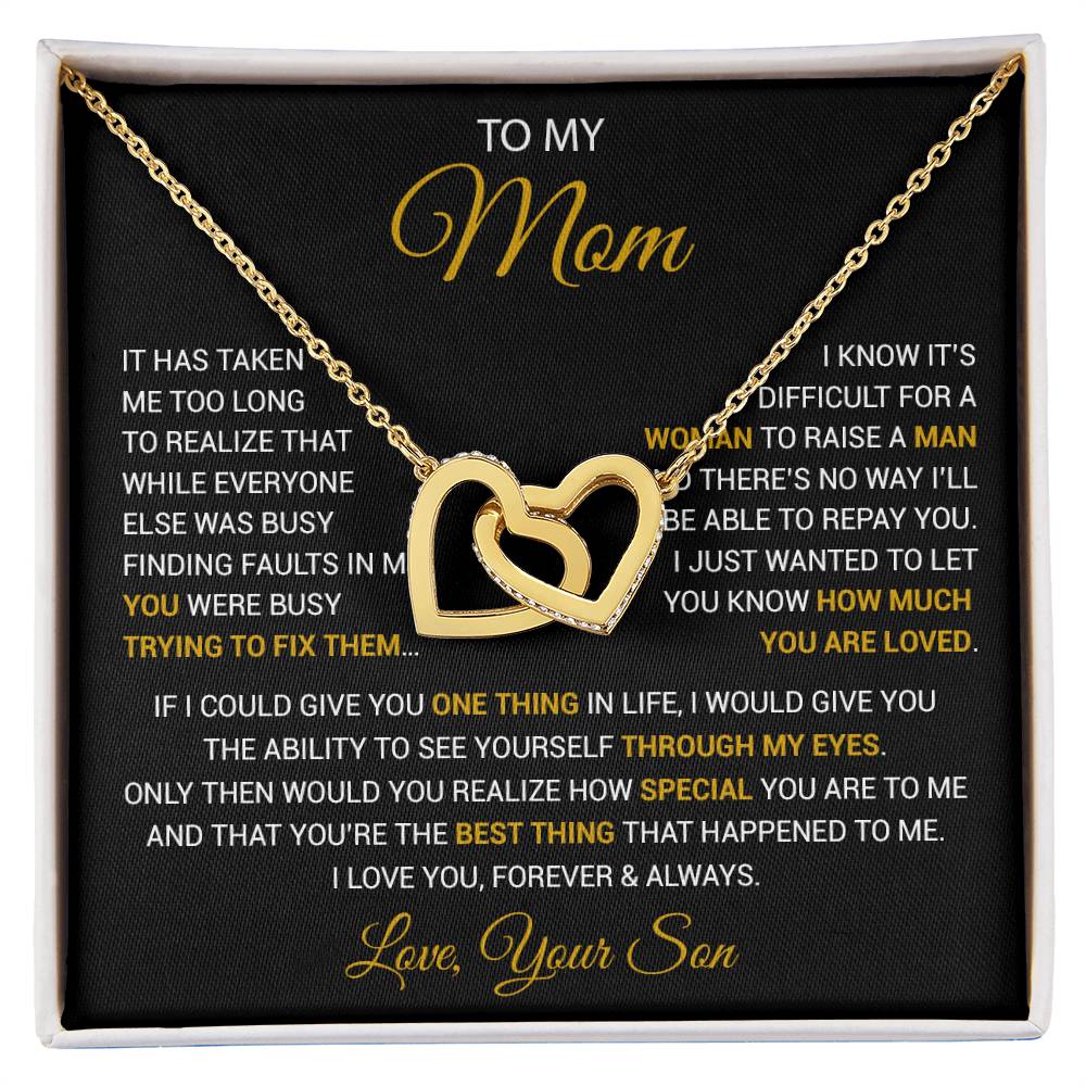 To My Mom Necklace, Mama, Gift From Son For Birthday, Mother 's Day Gift