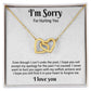 I'm Sorry Necklace Gifts, Apology Gifts For Her, Forgiveness Gift, Wife Gift