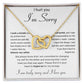 Apology Gift for Her Necklace, Apology Necklace gift, Forgiveness Gift For Wife