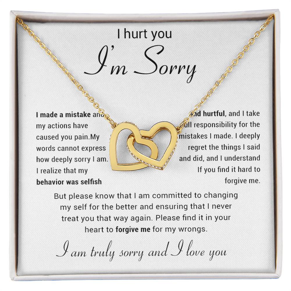 Apology Gift for Her Necklace, Apology Necklace gift, Forgiveness Gift For Wife
