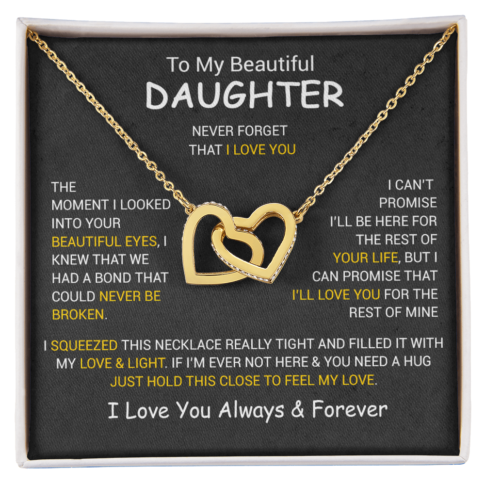 To My Daughter Necklace, Daughter Father Necklace, Daughter Gift From Dad, Mom 3_12