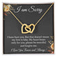 I'm Sorry Necklace Gift for Her, Apology Card for Girlfriend, Forgiveness Gift