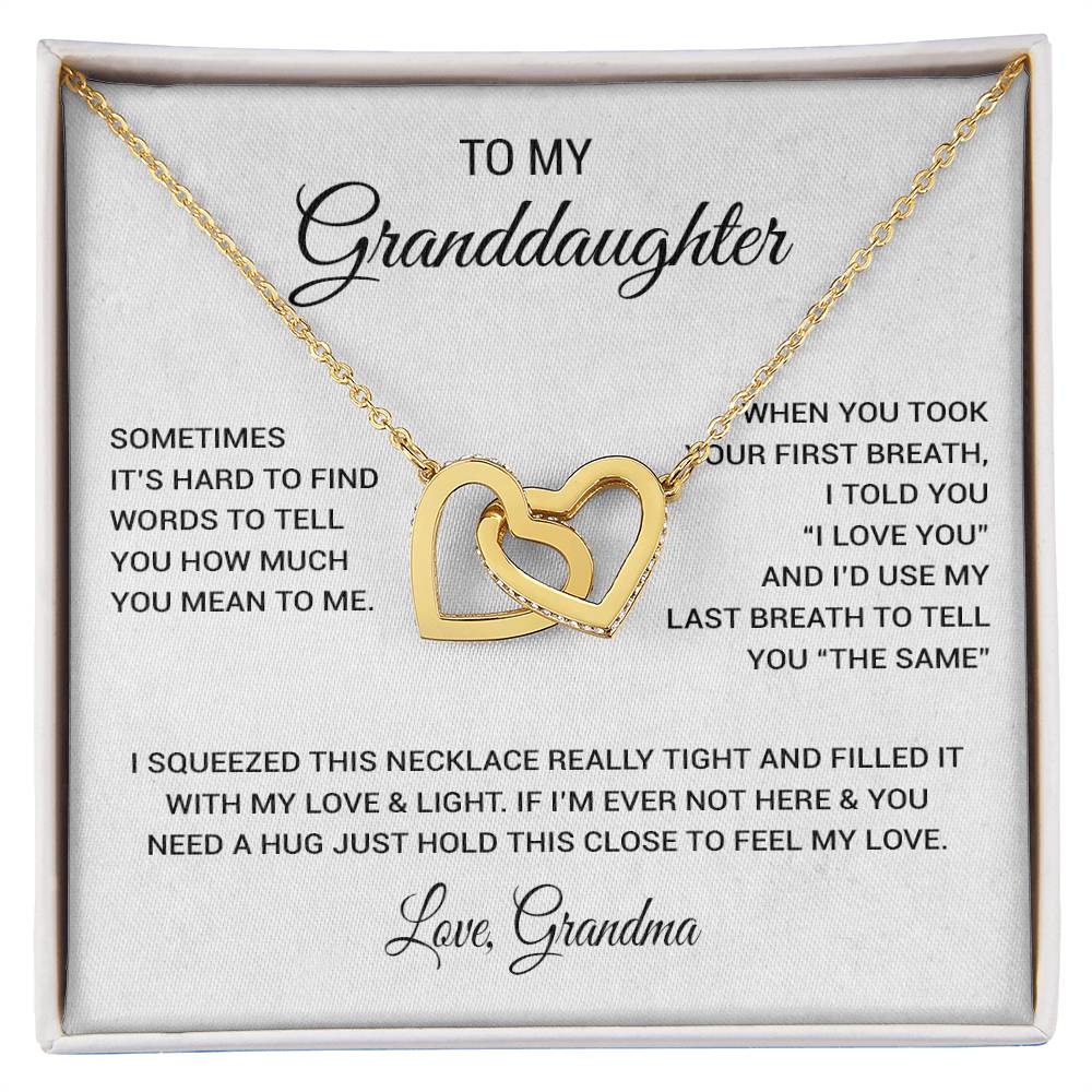 To My Granddaughter Necklace, Xmas Birthday Gift For Granddaughter from Grandma
