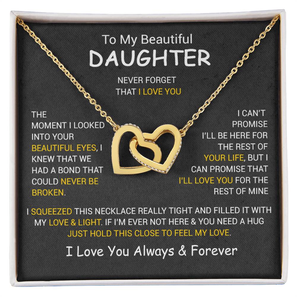 To My Daughter Necklace, Daughter Father Necklace, Daughter Gift From Dad, Mom 3_12