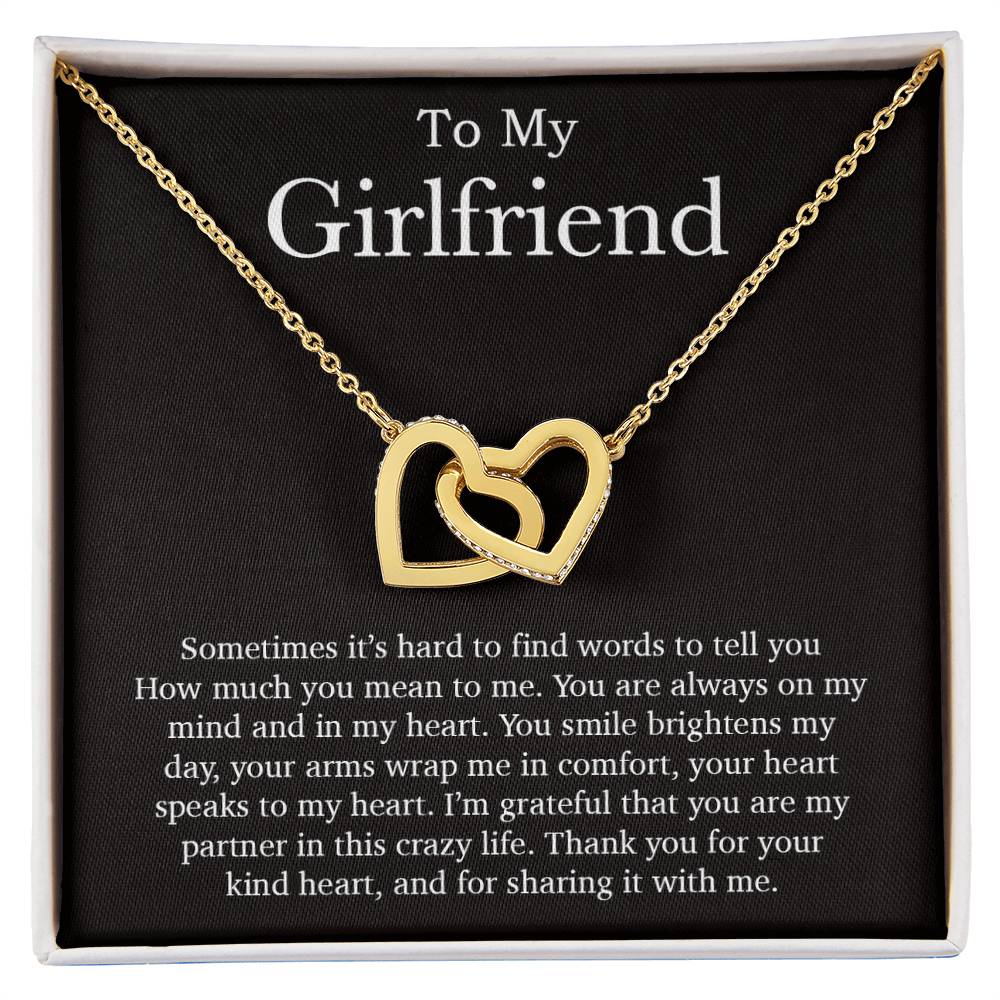To My Girlfriend Necklace, Valentines Day Gift, Girlfriend Gifts, Birthday Gifts