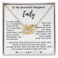 Custom To My Daughter Necklace, Mother Daughter Gifts, Daughter Necklace
