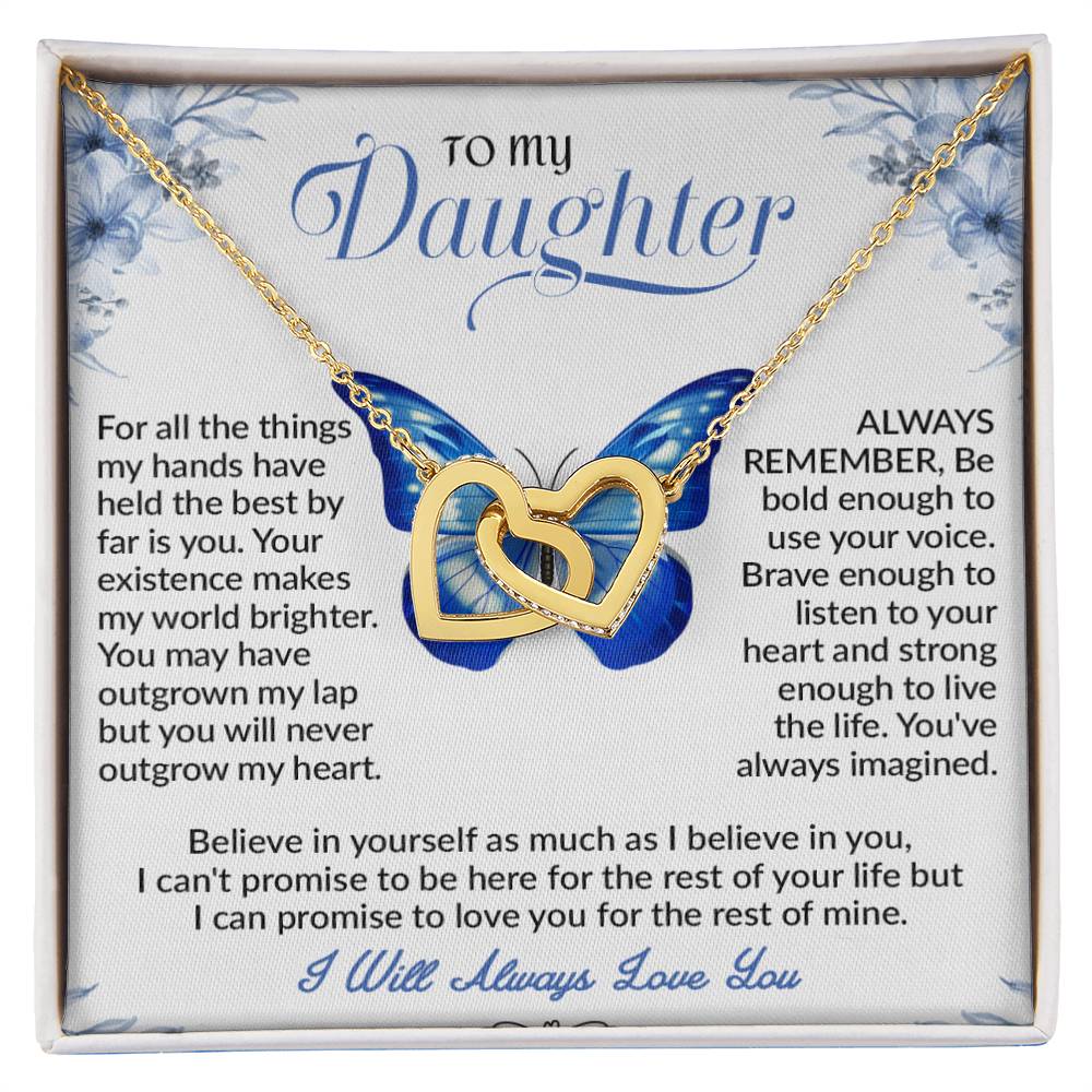 To My Daughter Necklace, Daughter Father Necklace, Daughter Gifts from Dad