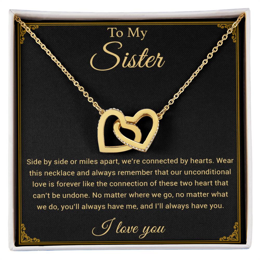 To My Sister Necklace, Brother to Sister, Birthday gift For Sister from Brother