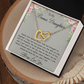 To My Bonus Daughter Necklace, Gift For Daughter, Step Daughter, Christmas Gift