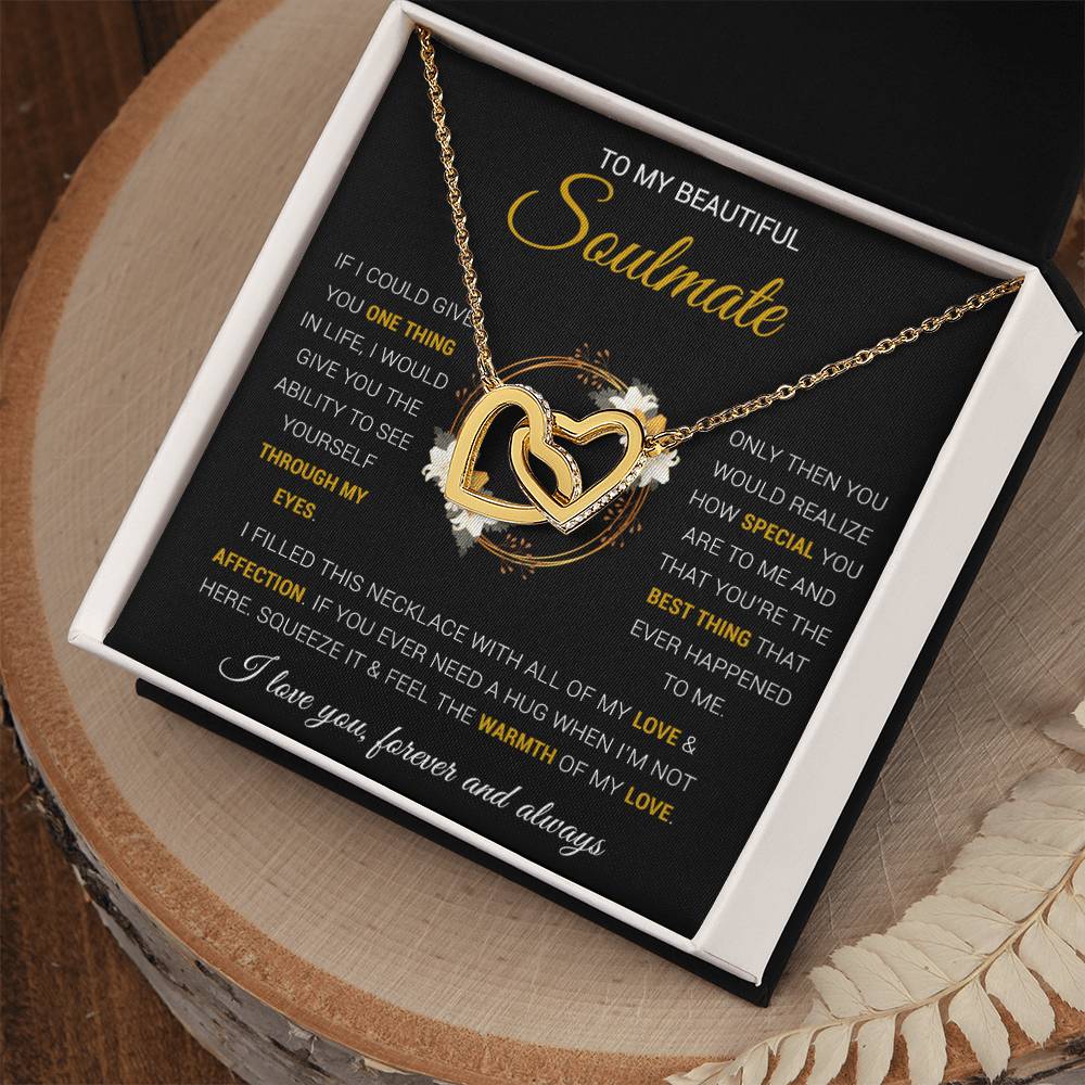 To My Soulmate Necklace Gift For Wife Girlfriend Birthday Anniversary Christmas