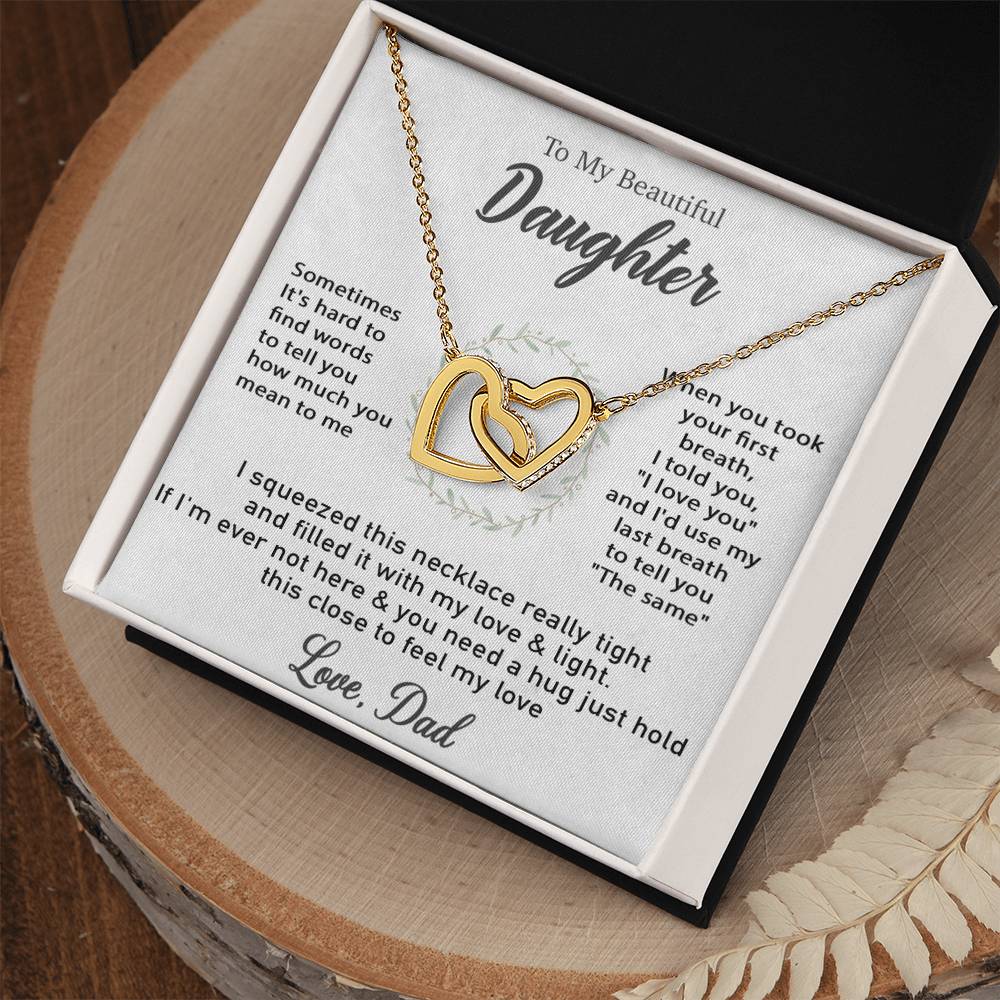 To My Daughter Necklace, Gift For Daughter From Dad, Daughter Father Necklace 12_12