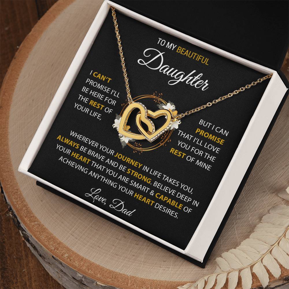 To My Daughter Necklace, Daughter Father Necklace, Daughter Gift From Dad99
