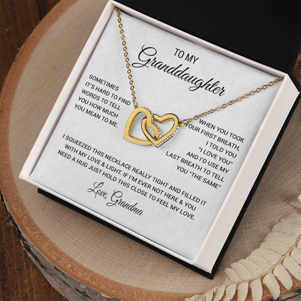 To My Granddaughter Necklace, Xmas Birthday Gift For Granddaughter from Grandma