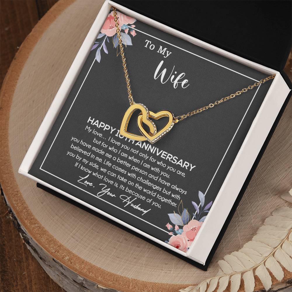 10th Anniversary Gift For Wife Necklace, 10 Year Anniversary, 10th Wedding Gift