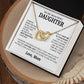 To My Beautiful Daughter Necklace, Sentimental Gift for Daughter From Mom