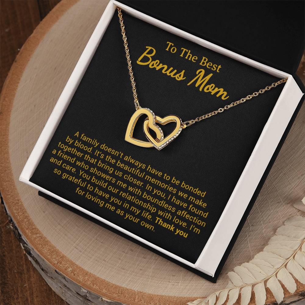 To My Bonus Mom Necklace from Daughter Son, Step Mom Gift, Mother's Day