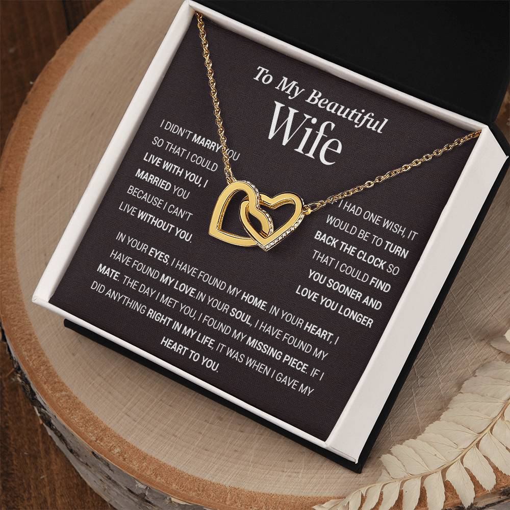 To My Wife Necklace, Gift For Wife, Anniversary Gift For Wife, Christmas Gift 27_11_Tim