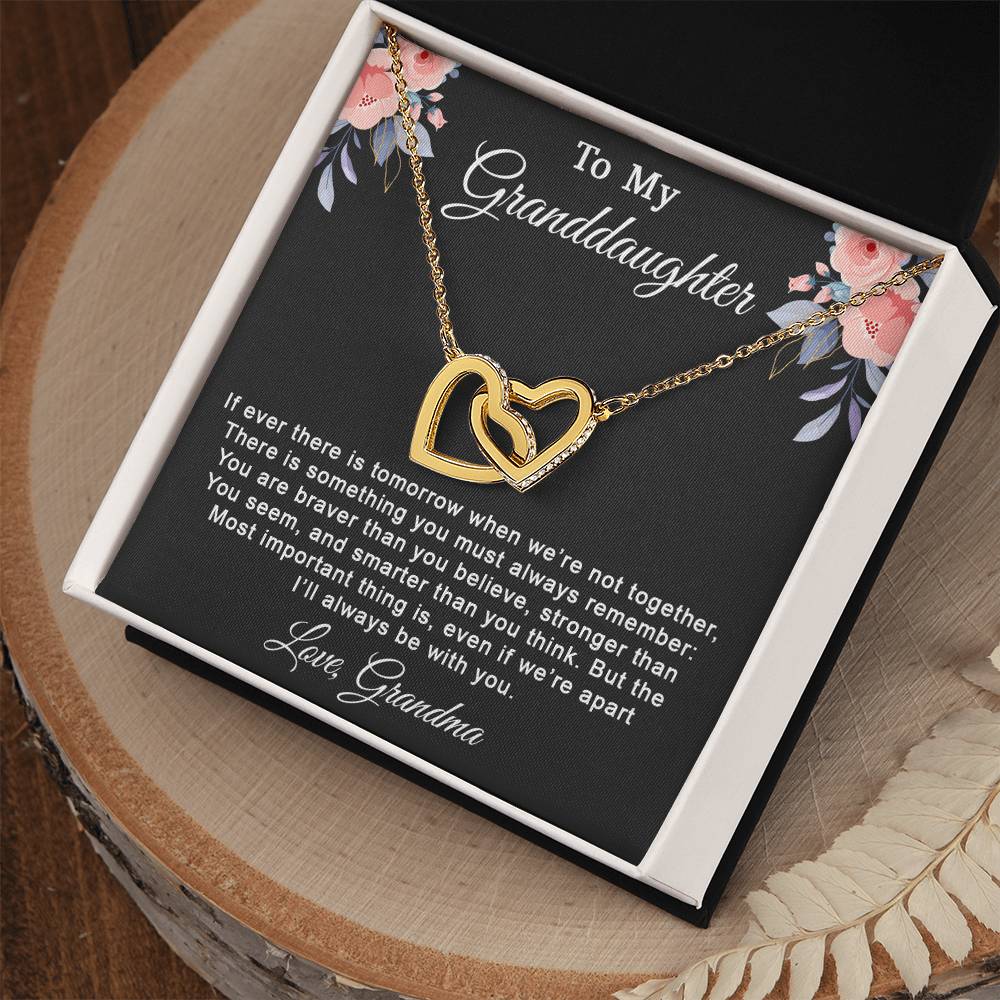 To My Granddaughter Necklace, Granddaughter Gifts From Grandma and Grandpa_New