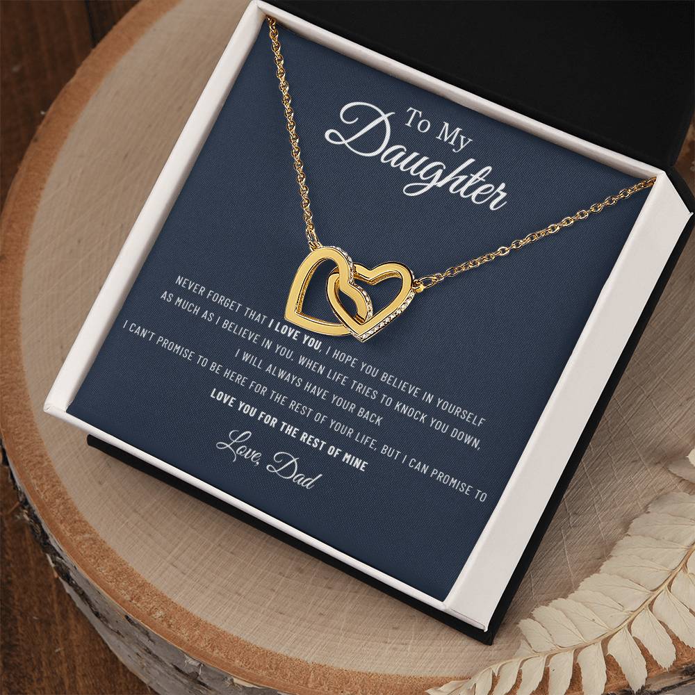 To My Daughter Necklace, Gift For Daughter From Dad, Daughter Father Necklace 14_12