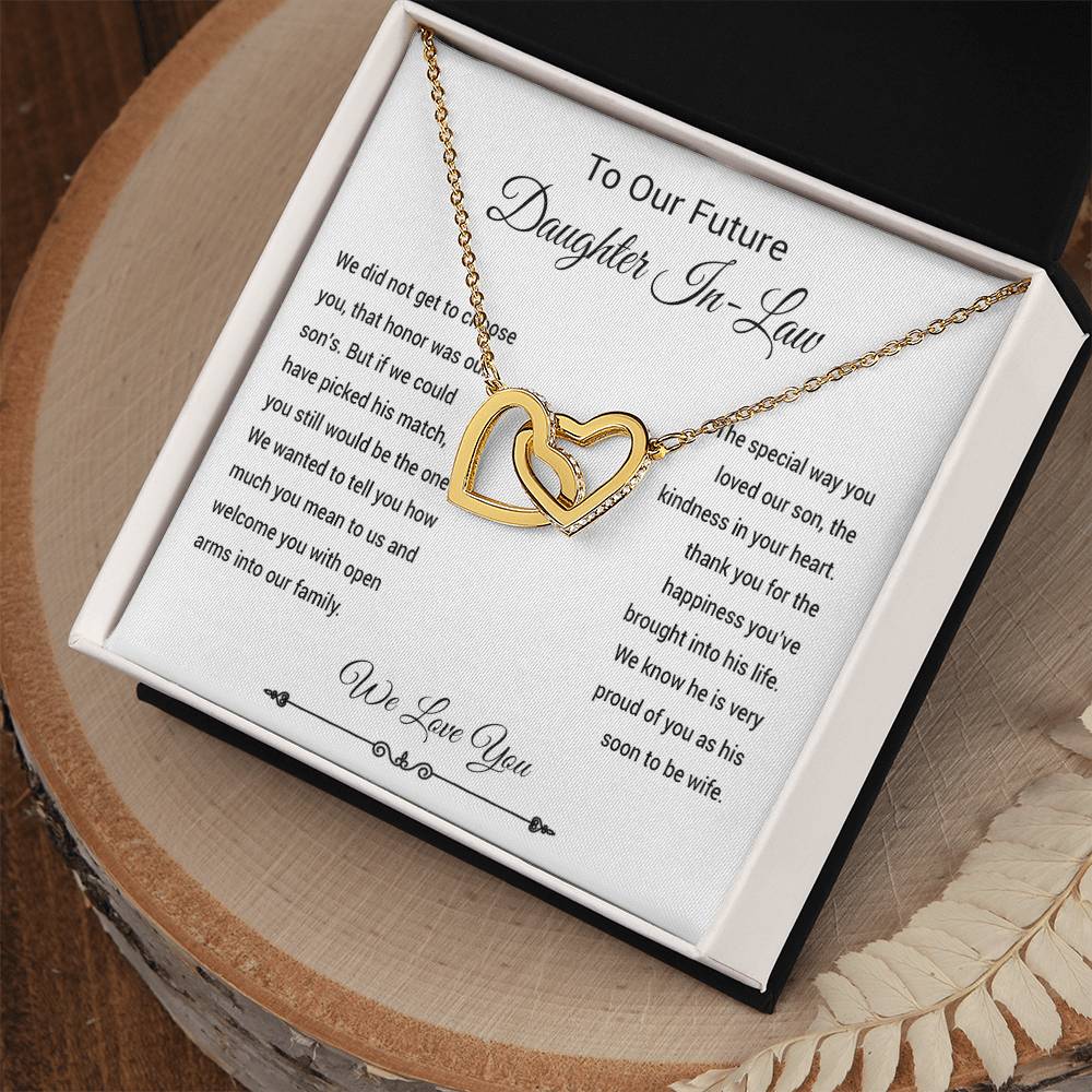 To Our Future Daughter In Law Necklace, Daughter In Law Into Family, Wedding